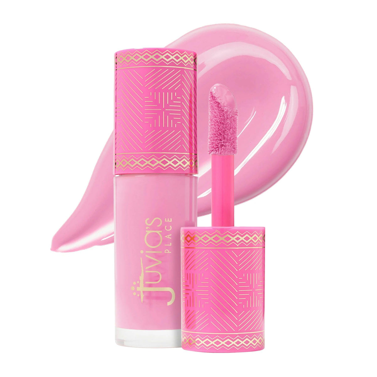 Juvia's Place front packaging showing sleek bottle and shade for quick identification
