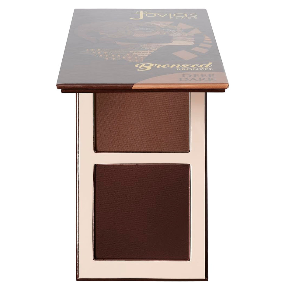 Juvia's Place compact front view showing brand and sleek packaging benefit portable