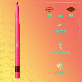 Juvia's Place Brownie pencil tip closeup demonstrating precise, creamy application