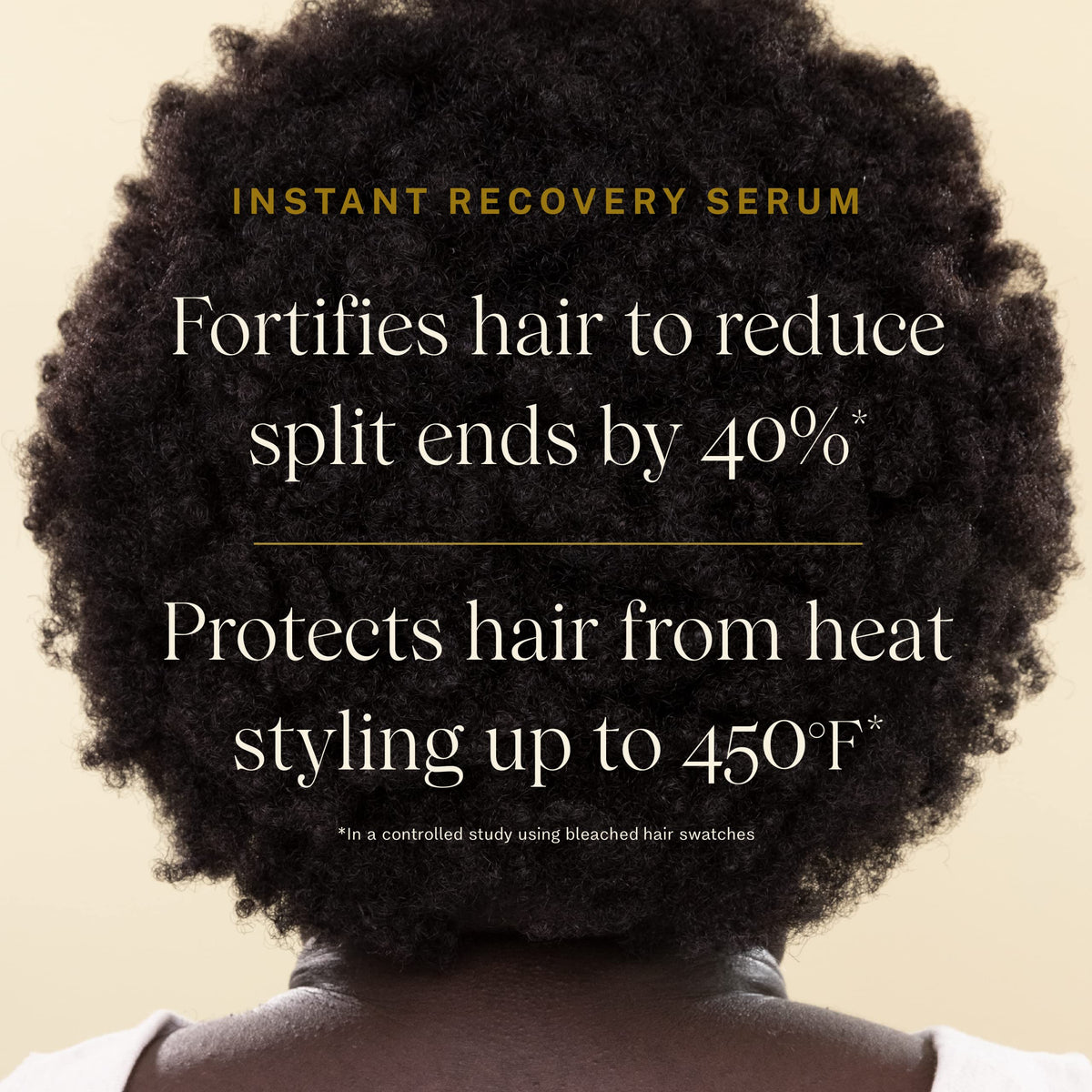 JVN applying serum to mid-lengths and ends for smoother styling benefits