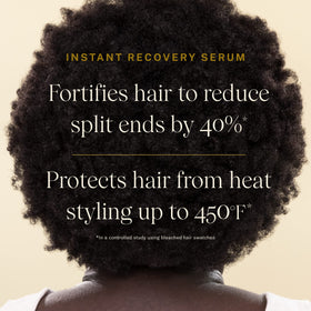 JVN applying serum to mid-lengths and ends for smoother styling benefits