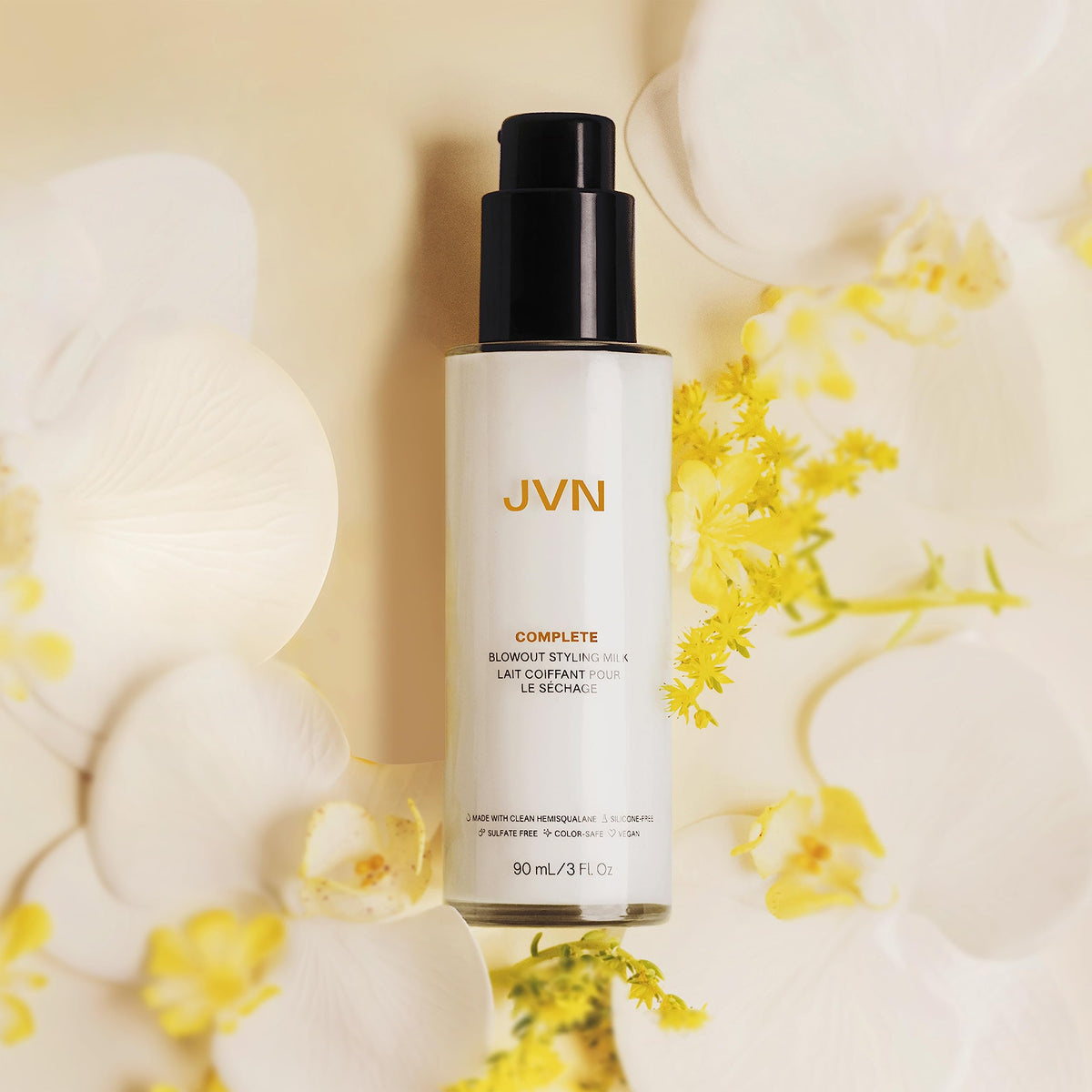 JVN travel pouch lifestyle shot showing compact product ready for on-the-go styling
