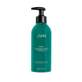 JVN Embody front bottle showing product and size benefit of clear labeling