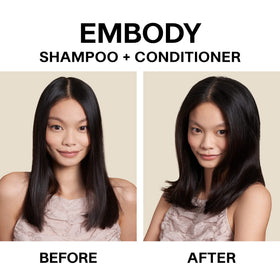 JVN Embody label close-up highlighting key benefits and clean formula