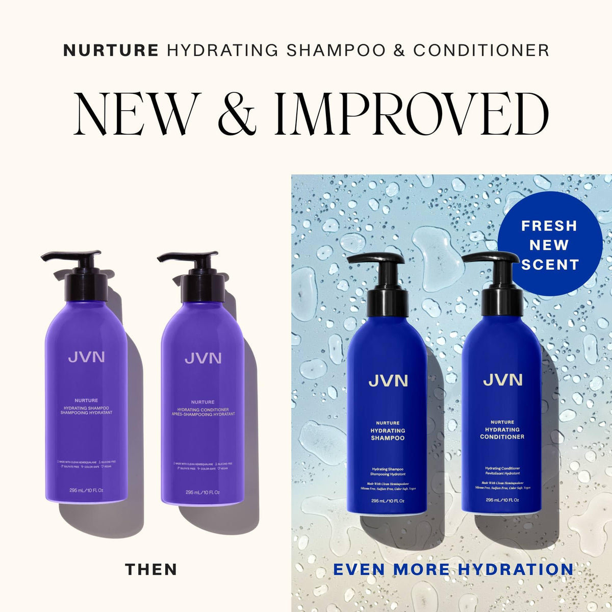 JVN lifestyle model with smooth shiny hair after using conditioner benefits
