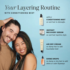 JVN styled hair outdoors showing frizz control and preserved color under sun