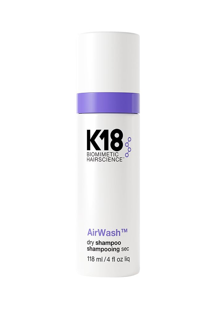 K18 AirWash front bottle showing compact design and clear labeling refresh