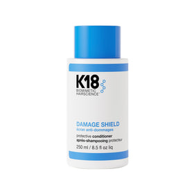 K18 front packaging showing bottle and label with protective benefits