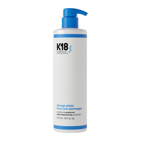 K18 front packaging showing bottle and clear product benefit