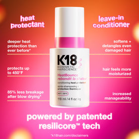 K18 spray action closeup demonstrating fine mist for even coverage benefit