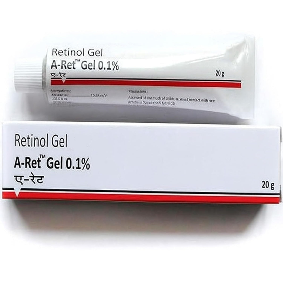 K6 Skin Care front tube image showing compact 20 g retinol gel packaging and clarity