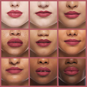 Model applying K7L lipliner demonstrating shaping and feather-proof benefit