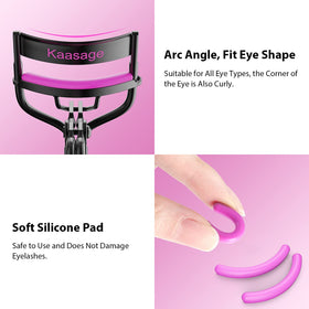 Kaasage curler held in hand to show true size and comfortable grip