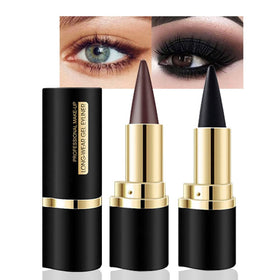 Kaely front packaging showing black and brown pencils, convenient travel size benefit