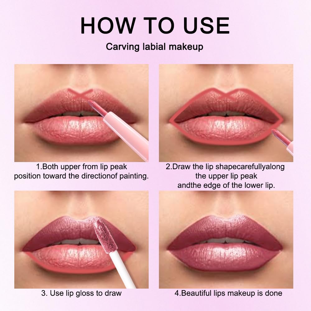 Kaely application on lips demonstrating smooth coverage and defined edges