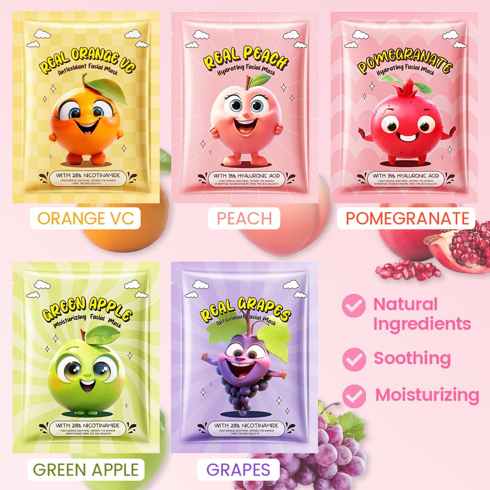 Kaely ingredient collage with fruits and vitamin C highlighting freshness