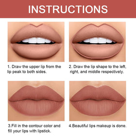 Kaely lipstick and liner duo styled together showing coordinated color pairing