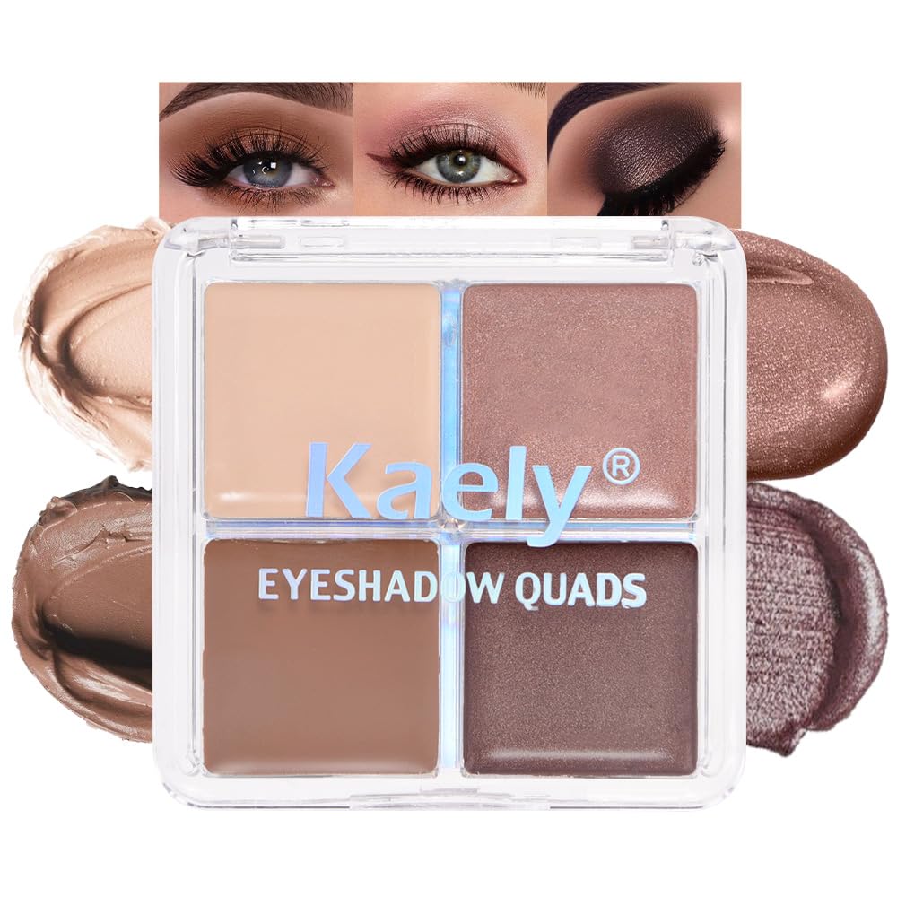 Kaely front compact showing compact case and palette, convenient travel friendly