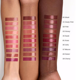 Kaely swatches on hand showing buildable sheer tint and glossy finish benefit