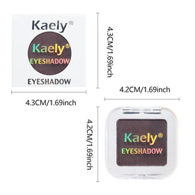 Kaely used in a finished evening makeup look showing flattering plum color