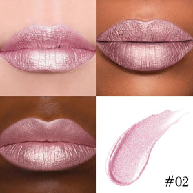 Kaely texture close-up revealing pearlescent metallic sheen for multidimensional shine benefit