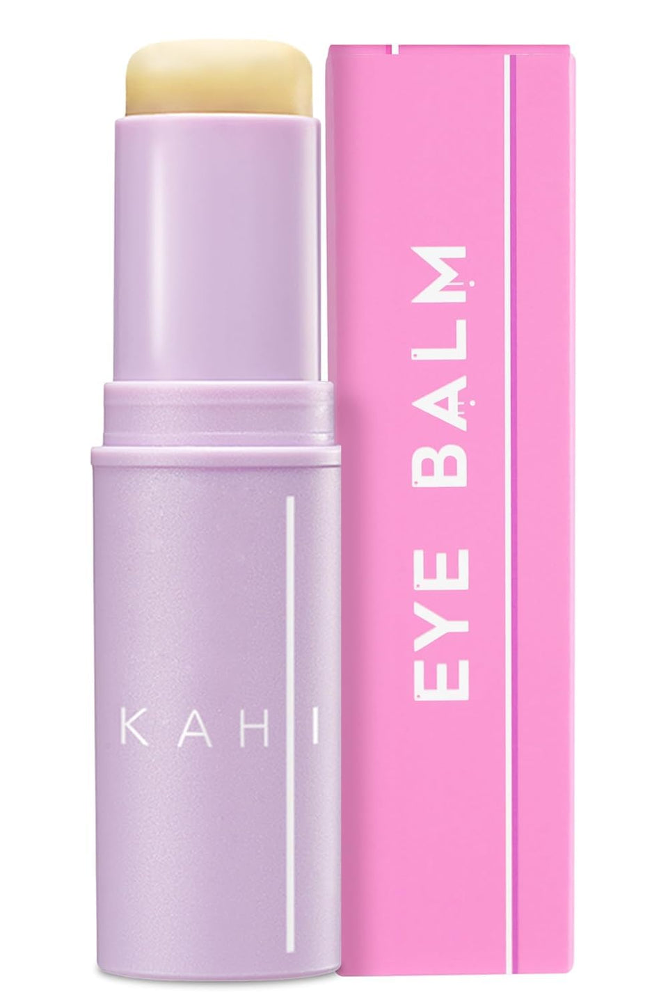 KAHI eye balm stick front packaging shows compact travel-friendly design