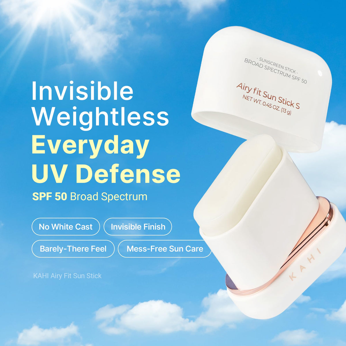 KAHI twist-up mechanism visible, convenient refill-free usage