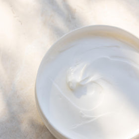 kai botanical oils and shea butter ingredients highlighting nourishing blend