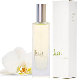 kai bottle in hand for scale, showing travel-friendly 1.7 oz convenience
