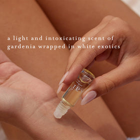 kai oil texture on skin demonstrating lightweight hydration and lasting scent