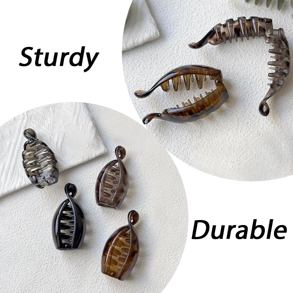 KAICCOSO black gold and leopard clips displayed on white for easy style matching
