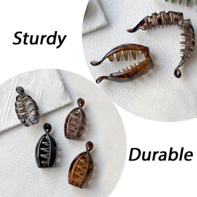 KAICCOSO black gold and leopard clips displayed on white for easy style matching