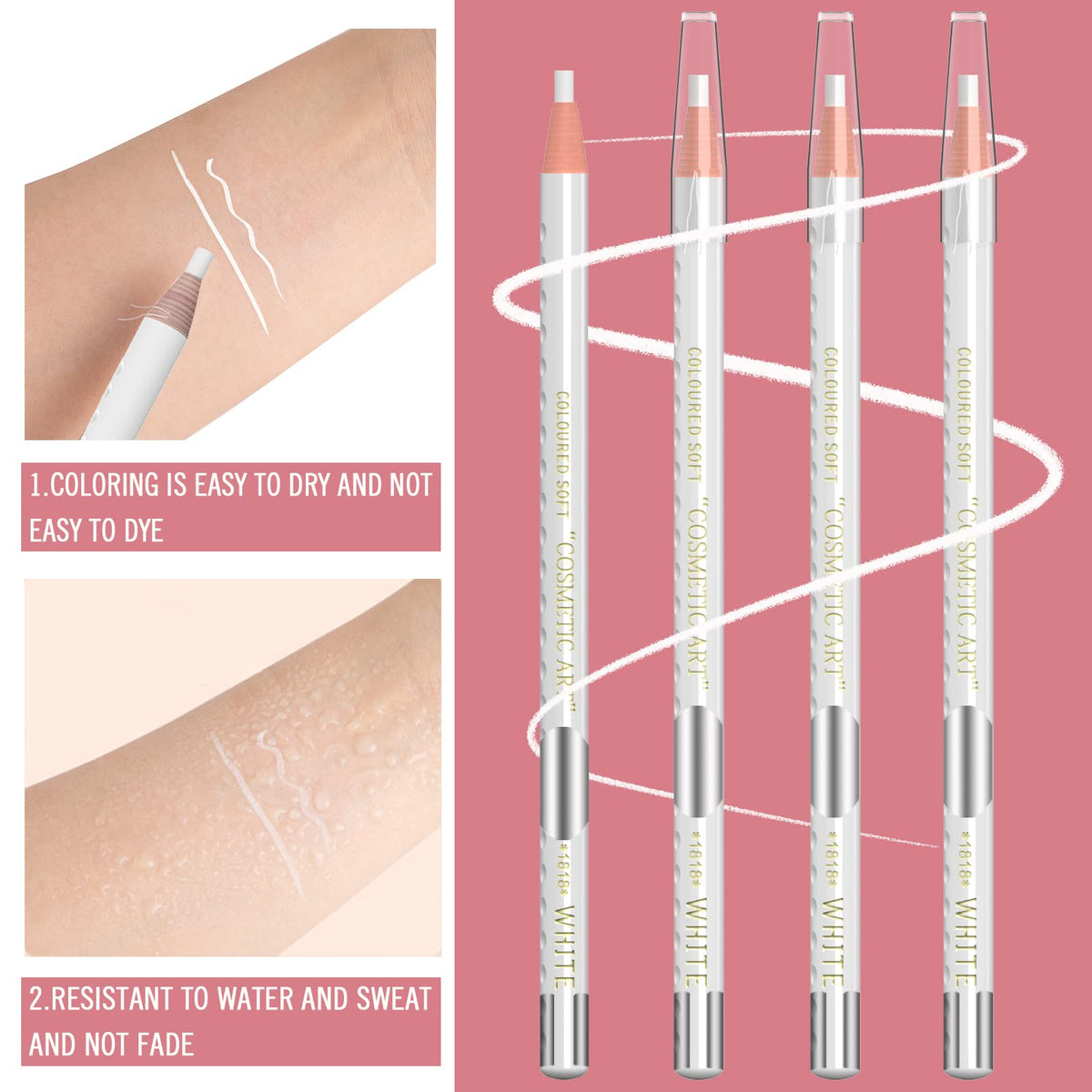 KAIQIKAIXI in-use eyebrow mapping on model to illustrate accurate guideline placement