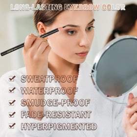 KAIQIKAIXI applied on model brows showing natural definition and long-wear effect