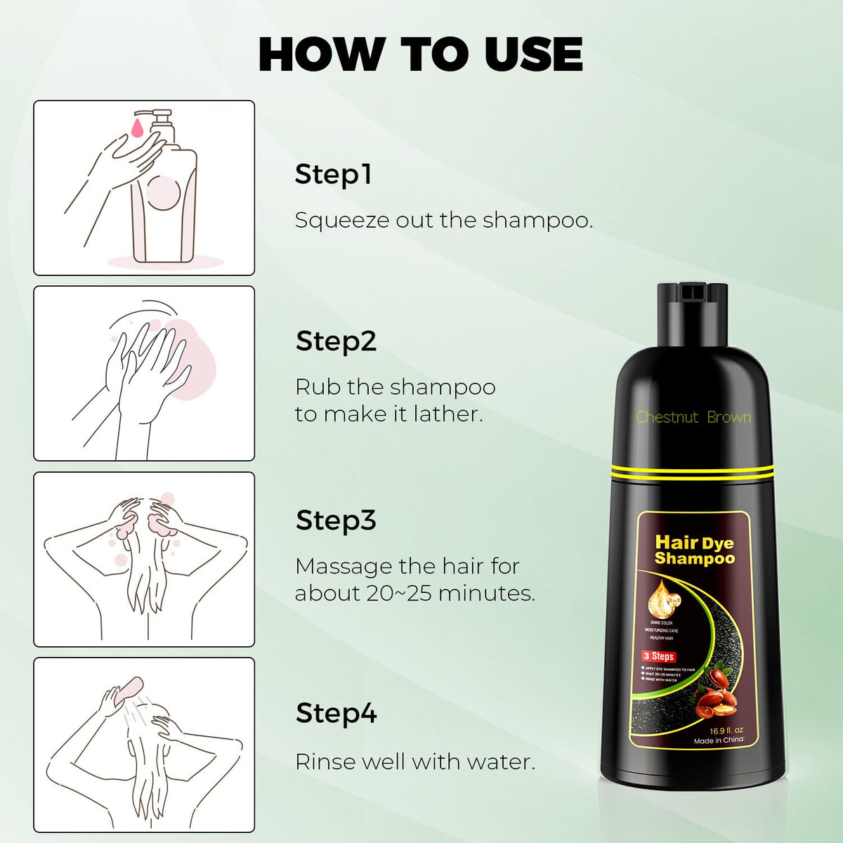 KAISASA foamy lather in hand demonstrating even color application benefit