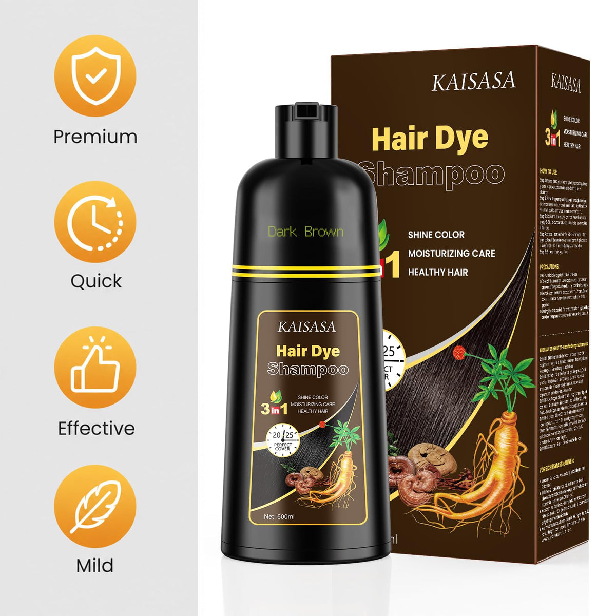 KAISASA shampoo in bathroom lifestyle scene showing simple at-home use
