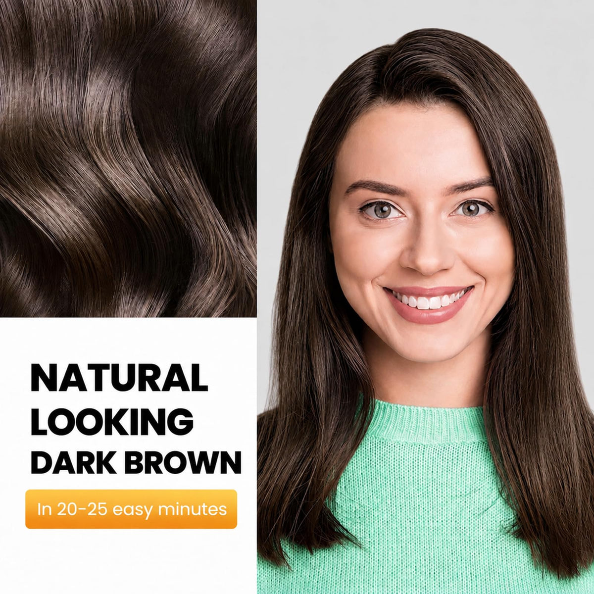 KAISASA close-up lather on hair demonstrating even color deposit benefit