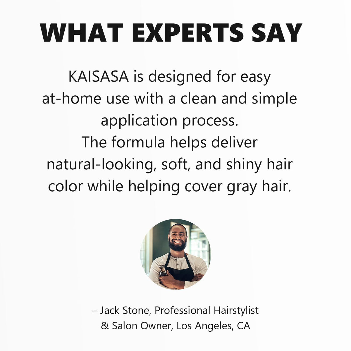 KAISASA lifestyle image couple using shampoo for quick coverage