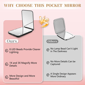 Kakuje black casing texture close-up showing durable finish that protects mirror glass