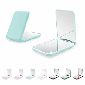 Kakuje compact mirror front closed mint green shows sleek portable design and convenience