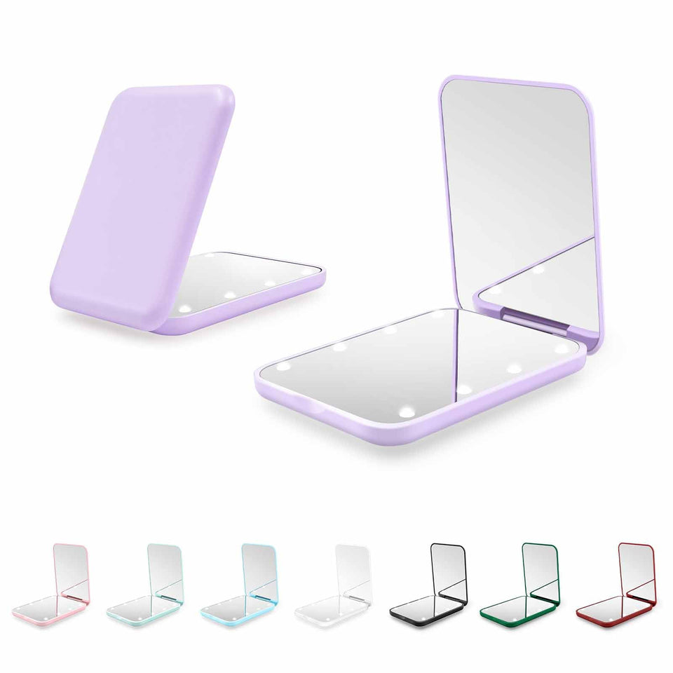 Kakuje compact mirror front view showing design and portability benefit