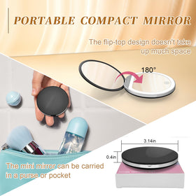 Kakuje mirror tucked inside a purse for portable touch-ups and confidence