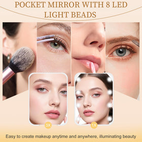 kakuje inner mirror closeup showing clear 1X glass and edge detail