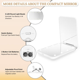 kakuje led lights on illuminating face for improved low-light visibility