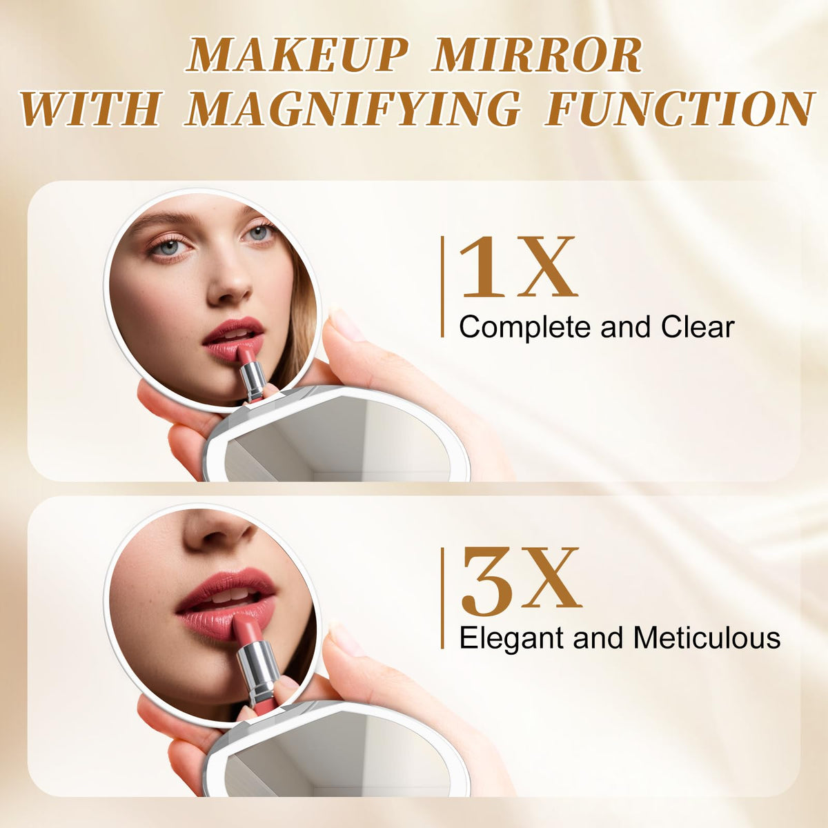 Kakuje mirror 1x side reflecting full-face for overall checks