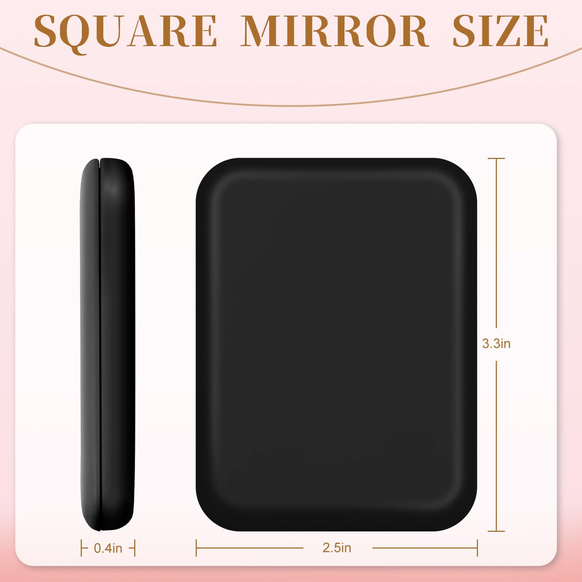 Kakuje mirror in purse lifestyle shot demonstrating convenience for touch-ups on the go