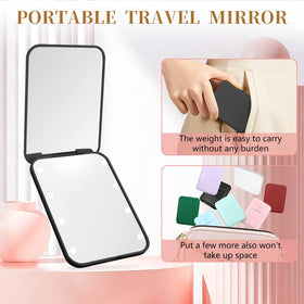 Kakuje pocket scale with hand to show compact size and easy transportability for travel