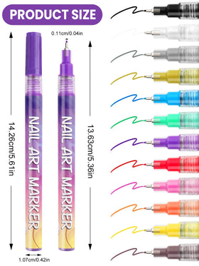 Kalolary close-up of 0.5mm fine tip for precise nail details