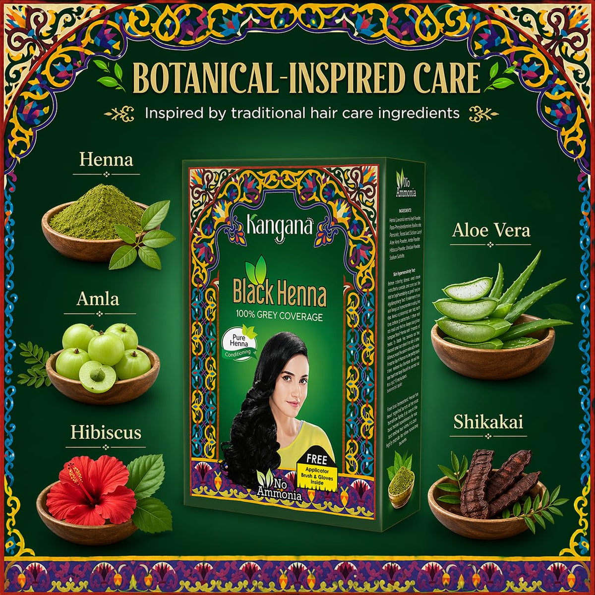KANGANA application with brush demonstrating simple at-home use