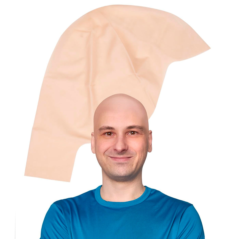 Kangaroo bald cap front view showing natural beige realism and comfortable fit